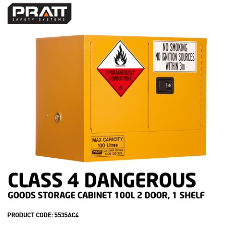 PRATT CABINET DG DANGEROUS GOODS 1 SHELF 100L 770 X 935 X 620MM